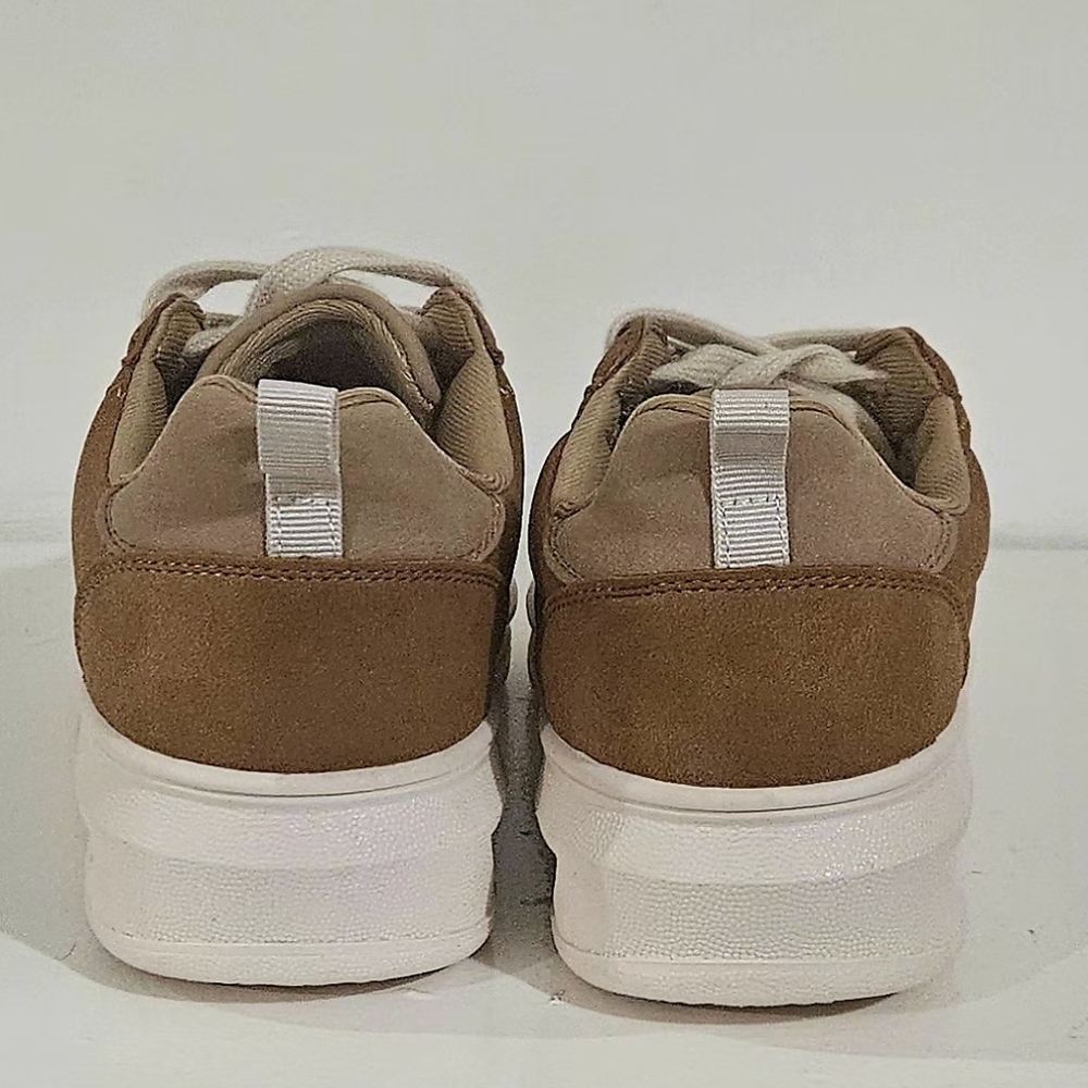 Journee Meeya Women's Casual Lace-Up Sneakers / Brown / Size 6 - Picture 5 of 11